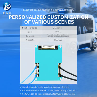 Lifepo4 Li-Ion Bms 6s 8s 13s 16s 20a 30a 40a 60a For Electric Motorcycle Sightseeing Car