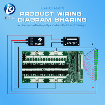 3.2V NMC LiFePO4 24V 7S 100A Low Speed Car BMS Temperature Control Pcb Charger Bms