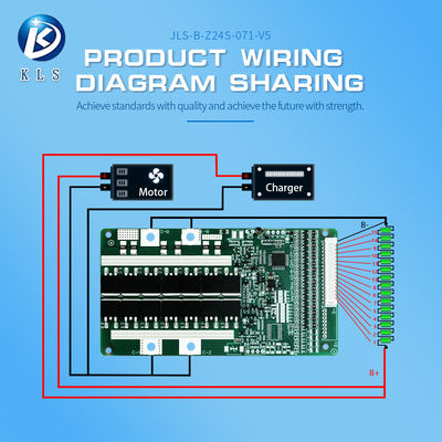 KLS hardware bms 6S 16S 17S 20S 24S 10A 20A 40A 50A 60A 80A Li-ion lifepo4 battery 16S 52A battery management system