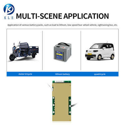 Custom 10S 13S 14S 16S 17S 54v 60a 70a Lithium Ion Battery BMS With Balance Function
