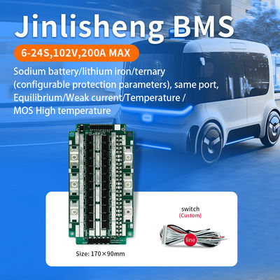 KLS BMS Module For LiFePO4 Battery 3.2V 17S - 24S With 110A - 200A