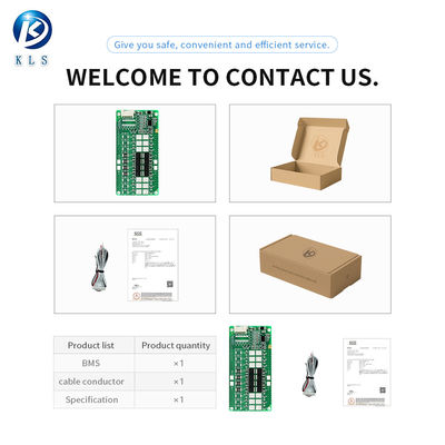 KLS BMS for Electric Motorcycle: 3S - 5S LiFePO4, 50A with Lithium Battery Temp Sensor