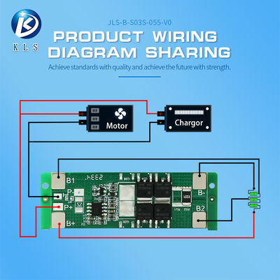 3S 5A 11.1V-12.6V Lithium Battery 18650 BMS Protection Board Li-ion Cell Charging Module