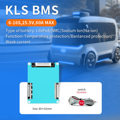 48V BMS Board 7S-16S 20A-30A For Electric Scooter And Bicycle LifePO4 Battery