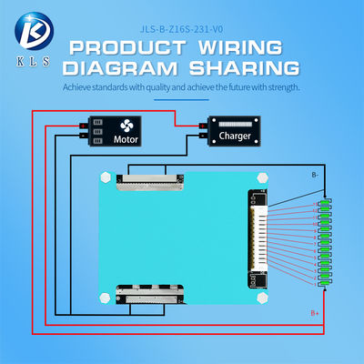 48V BMS Board 7S-16S 20A-30A For Electric Scooter And Bicycle LifePO4 Battery