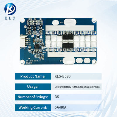 3S 5-80A Lithium Battery Pack BMS Board Battery Management System 1.6mm Thickness
