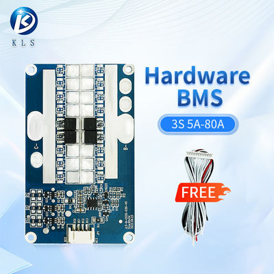 3S 5-80A Lithium Battery Pack BMS Board Battery Management System 1.6mm Thickness