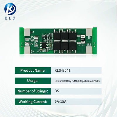 1.6mm Thick 3S 5A-15A Power Tool BMS , Battery Management System For Lifepo4 Battery