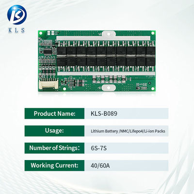 6S 7S 40A 60A BMS Lithium Battery Management System In Power Tools And Sweeping Machines
