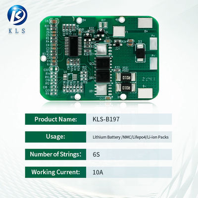 6S 10A/15A 22V 24V Lithium Battery Protection BMS PCBA Protection Board For Power Tools