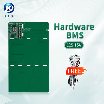 12S 50.4V 15A Lithium Ion Battery Pack BMS With Balance And Temp Sensor