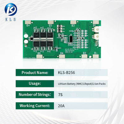 KLS 7S 24V 20A Li-Ion BMS With Balance For NMC Battery Power Packs Circuit Protection